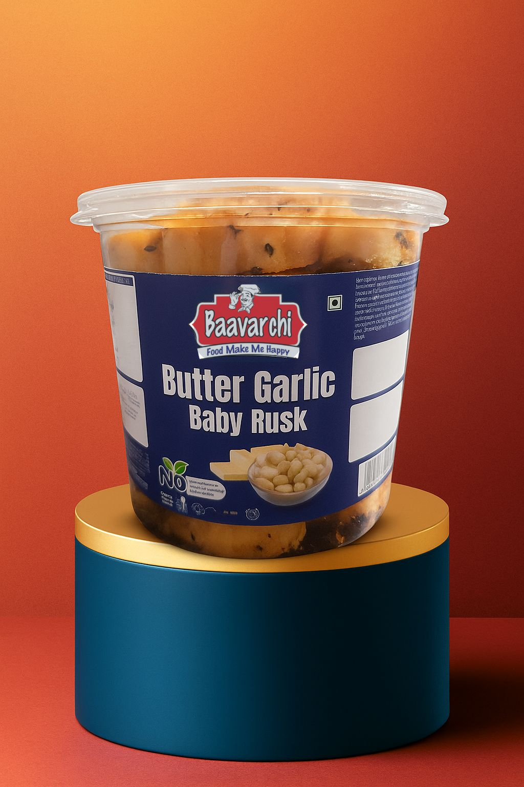 Butter Garlic Baby Rusk